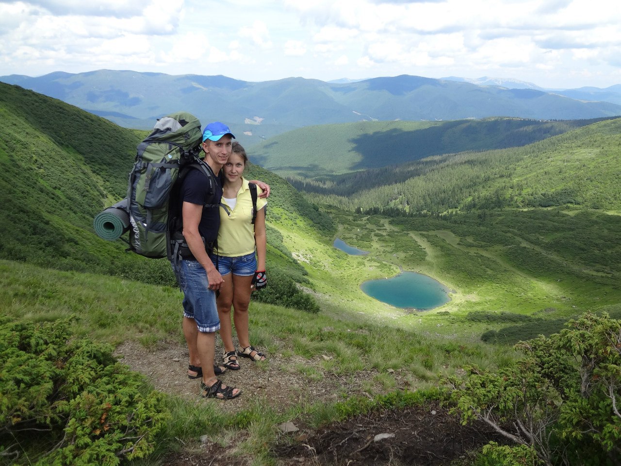 The first hiking with my wife